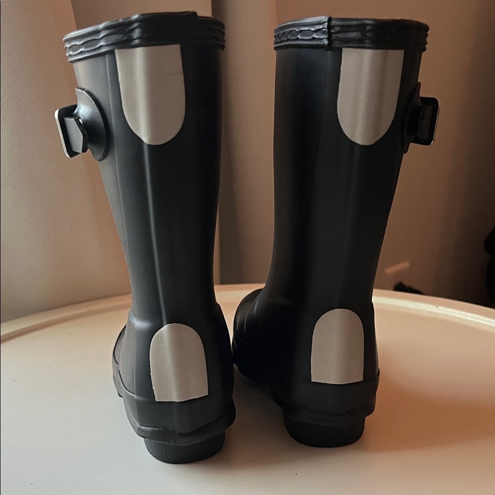 Hunter Junior Original Black Waterproof Boots - Picture 3 of 7